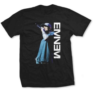 Eminem - Mic Pose Uni Bl T-Shirt in the group MERCHANDISE / T-shirt / Hip Hop-Rap at Bengans Skivbutik AB (5566069r)