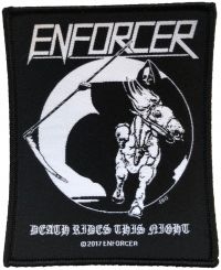 Enforcer - Patch Death Rides This Night (10 X in the group MERCHANDISE / Patch / Heavy Metal at Bengans Skivbutik AB (5566833)