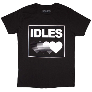 Idles - Gradient Heart Uni Bl T-Shirt  (S) in the group MERCHANDISE / T-shirt / Pop-Rock at Bengans Skivbutik AB (5566903)