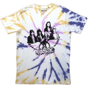 Aerosmith - Photo Wings Natrl Dip-Dye T-Shirt in the group MERCHANDISE / T-shirt / Heavy Metal at Bengans Skivbutik AB (5566993r)