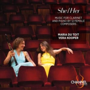Maria Du Toit Vera Kooper - She/Her - Music For Clarinet & Pian in the group CD / Klassiskt at Bengans Skivbutik AB (5568452)