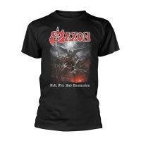 Saxon - T/S Hell, Fire And Damnation (S) in the group OUR PICKS / Friday Releases / Friday December 13th 2024 at Bengans Skivbutik AB (5573414)
