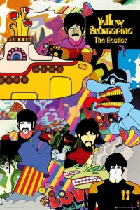 Beatles - Yellow Submarine Poster  91,5 X 61 Cm in the group MERCHANDISE /  /  at Bengans Skivbutik AB (5573708)