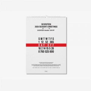 Seventeen - 2025 Wall Calendar in the group MERCHANDISE /  /  at Bengans Skivbutik AB (5574713)