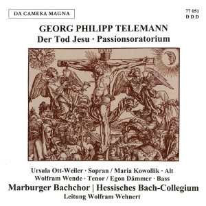 Telemann G P - Der Tod Jesu Twv 5:6 in the group CD / Klassiskt at Bengans Skivbutik AB (5574894)