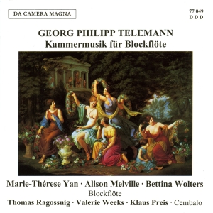 Telemann G P - Chamber Music For Flute in the group CD / Klassiskt at Bengans Skivbutik AB (5574977)