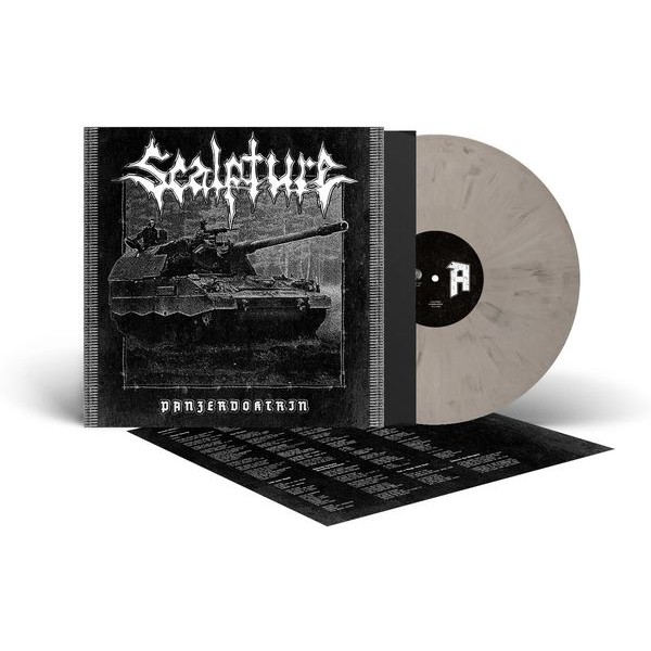 Scalpture - Panzerdoktrin (White/Black Vinyl Lp) in the group VINYL / Hårdrock at Bengans Skivbutik AB (5576662)