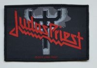 Judas Priest - Patch Logo Fork (10,3 X 7,3 Cm) in the group MERCHANDISE / Patch / Heavy Metal at Bengans Skivbutik AB (5577303)
