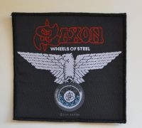 Saxon - Patch Wheels Of Steel (10,2 X 9,8 C in the group MERCHANDISE / Accessoarer / Heavy Metal at Bengans Skivbutik AB (5577313)