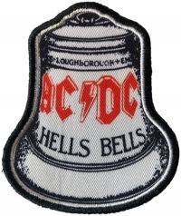 Ac/Dc - Patch Hells Bells White (8 X 6,7 Cm in the group MERCHANDISE / Accessoarer / Heavy Metal at Bengans Skivbutik AB (5577406)