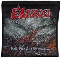 Saxon - Patch Hell, Fire And Damnation (9,7 in the group MERCHANDISE / Patch / Heavy Metal at Bengans Skivbutik AB (5577528)