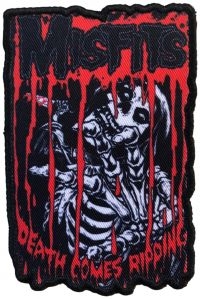Misfits - Patch Death Comes Ripping (10,1 X 6 in the group MERCHANDISE / Patch / Pop-Rock at Bengans Skivbutik AB (5577585)