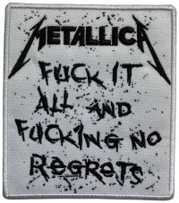 Metallica - Patch No Regrets (9,3 X 8 Cm) in the group MERCHANDISE / Patch / Heavy Metal at Bengans Skivbutik AB (5579363)