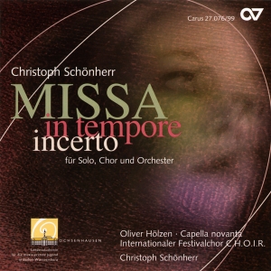 Schönherr - Missa In Tempore Incerto in the group CD / Klassiskt at Bengans Skivbutik AB (5579461)