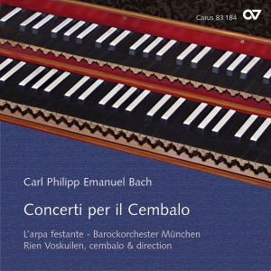 Bach C P E - Concerti Per Il Cembalo Wq 5, 26, 3 in the group CD / Klassiskt at Bengans Skivbutik AB (5579630)