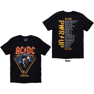 Ac/Dc - Angus Triangle Eu Tour 24 Uni Bl T-Shirt in the group MERCHANDISE / T-shirt / Heavy Metal at Bengans Skivbutik AB (5581206r)
