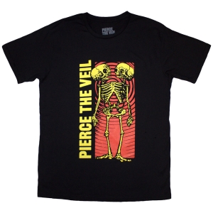 Pierce The Veil - Wavy Skeleton Uni Bl T-Shirt  (XL) in the group MERCHANDISE / T-shirt / Pop-Rock at Bengans Skivbutik AB (5581303)