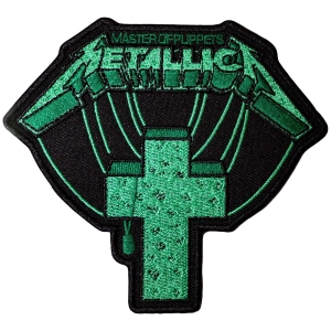 Metallica - Master Of Puppets Green Cross Woven Patch in the group MERCHANDISE / Patch / Heavy Metal at Bengans Skivbutik AB (5581854)