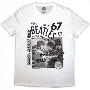 Beatles - 1967 Uni Wht T-Shirt in the group OTHER / Övrigt /  at Bengans Skivbutik AB (5581962r)