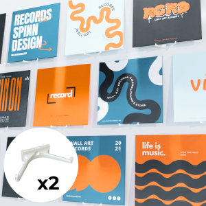 Accessories - Album shelf White 2-pack in the group OTHER / Vinyltillbehör at Bengans Skivbutik AB (5581966)