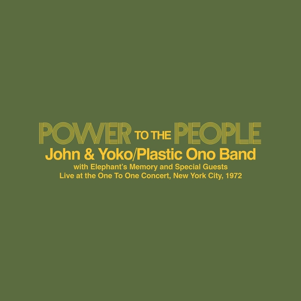 John & Yoko The Plastic Ono Band Elephant’S Memory - Power To The People – Live At The One To One Concert New York City 1972 (Yellow Colour Vinyl)(Rsd2 in the group VINYL / Pop-Rock at Bengans Skivbutik AB (5582261)