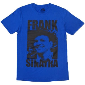 Frank Sinatra - Montage Photos Uni Blue T-Shirt in the group MERCHANDISE / T-shirt / Jazz at Bengans Skivbutik AB (5583024r)