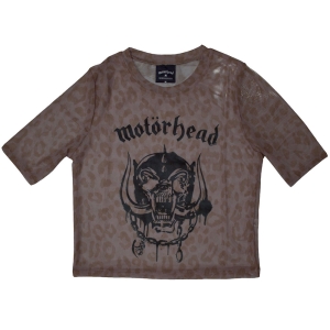 Motorhead - Warpig Lady Pink Mesh Crop Top in the group MERCHANDISE / T-shirt / Heavy Metal at Bengans Skivbutik AB (5583040r)