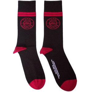 Tupac - Circle Logo Uni Bl Socks in the group MERCHANDISE /  /  at Bengans Skivbutik AB (5583628)