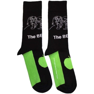 Beatles - White Album Faces Outlines & Apple Uni Bl Socks in the group MERCHANDISE /  /  at Bengans Skivbutik AB (5583644)