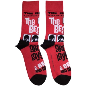 Beatles - A Hard Day's Night Uni Red Socks in the group MERCHANDISE / / at Bengans Skivbutik AB (5583657)