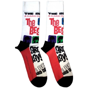 Beatles - A Hard Day's Night Colours Uni Wht Socks in the group MERCHANDISE / / at Bengans Skivbutik AB (5583658)