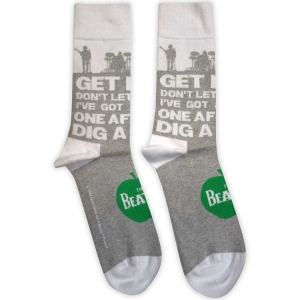 Beatles - Rooftop Silhouettes & Apple Uni Grey Socks in the group MERCHANDISE /  /  at Bengans Skivbutik AB (5583663)