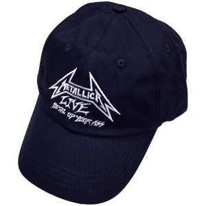 Metallica - Live Navy Baseball Cap in the group MERCHANDISE / Cap / Heavy Metal at Bengans Skivbutik AB (5583710)