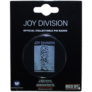 Joy Division - Unknown Pleasures Pin Badge in the group MERCHANDISE / Pin-Button Badge / Pop-Rock at Bengans Skivbutik AB (5583910)