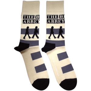 Beatles - Abbey Road Crossing Uni Natrl Socks (Size 40-44) in the group MERCHANDISE /  /  at Bengans Skivbutik AB (5586270)