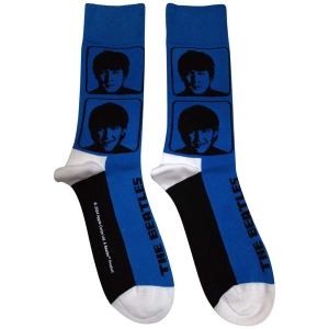 Beatles - Beatles A Hard Days Night Headshots Uni Blue Socks (Size 40-44) in the group MERCHANDISE /  /  at Bengans Skivbutik AB (5586271)