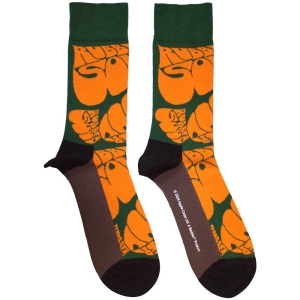 Beatles - Beatles Rubber Soul Text Repeat Uni Green Socks (Size 40-44) in the group MERCHANDISE /  /  at Bengans Skivbutik AB (5586276)