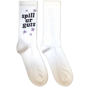 Olivia Rodrigo - Spill Your Guts Uni Wht Socks (Size 40-44) in the group MERCHANDISE / Strumpor / Pop-Rock at Bengans Skivbutik AB (5586296)
