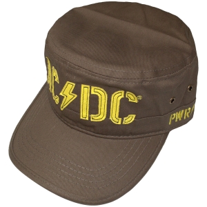 Ac/Dc - Pwr Up & Stencil Logo Military Green Military Cap in the group MERCHANDISE / Cap / Heavy Metal at Bengans Skivbutik AB (5586318)
