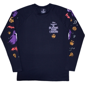 The Nightmare Before Christmas - Ghouls Uni Navy Longsleeve in the group MERCHANDISE / T-shirt / Soundtrack at Bengans Skivbutik AB (5586795r)