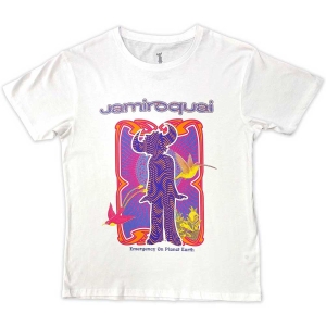 Jamiroquai - Emergency Uni Wht T-Shirt  (M) in the group MERCHANDISE / T-shirt / Pop-Rock at Bengans Skivbutik AB (5587206)