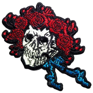 Grateful Dead - Bertha Skull Small Woven Patch in the group MERCHANDISE / Patch / Pop-Rock at Bengans Skivbutik AB (5587231)