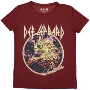 Def Leppard - Love Bites Lady Red T-Shirt in the group MERCHANDISE / T-shirt / Heavy Metal at Bengans Skivbutik AB (5587259r)