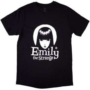 Emily The Strange - Halo Logo Uni Bl T-Shirt in the group MERCHANDISE / T-shirt / TV series at Bengans Skivbutik AB (5587264r)