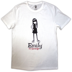 Emily The Strange - Emily Poses Uni Wht T-Shirt in the group MERCHANDISE / T-shirt / TV series at Bengans Skivbutik AB (5587265r)