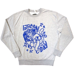 Green Day - Cat Blaster Uni Grey Sweatshirt in the group MERCHANDISE / Sweatshirt / Punk at Bengans Skivbutik AB (5587270r)
