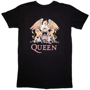 Queen - Classic Crest Lady Bl T-Shirt Dress in the group MERCHANDISE / T-shirt / Pop-Rock at Bengans Skivbutik AB (5587395r)
