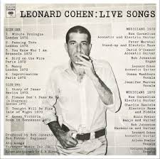 Cohen Leonard - Split Seams/Vikt Hörn Leonard Cohen: Live Songs in the group VINYL / Pop-Rock at Bengans Skivbutik AB (5588463)