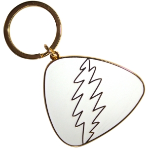 Grateful Dead - White Plectrum Keychain in the group MERCHANDISE / Keyring / Pop-Rock at Bengans Skivbutik AB (5589227)