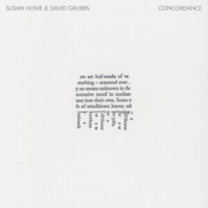 Howe Susan & David Grubbs - Concordance in the group OTHER / Övrigt /  at Bengans Skivbutik AB (5589888)